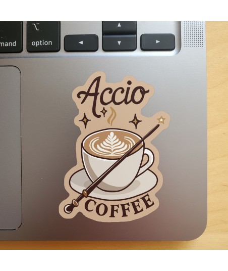 Accio Coffee Sticker – Cozy Café Magic