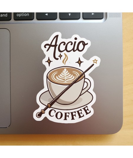 Accio Coffee Sticker – Cozy Café Magic