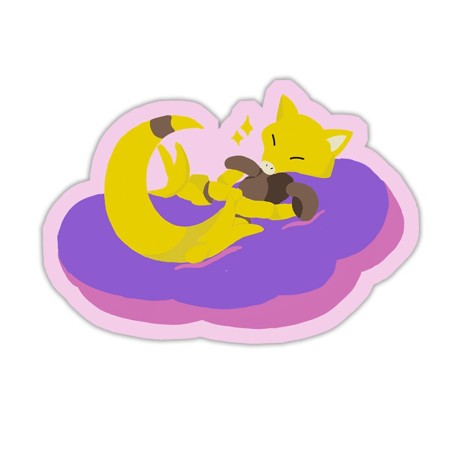 Sleeping Abra Sticker