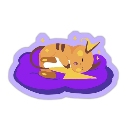 Sleepy Raichu Sticker