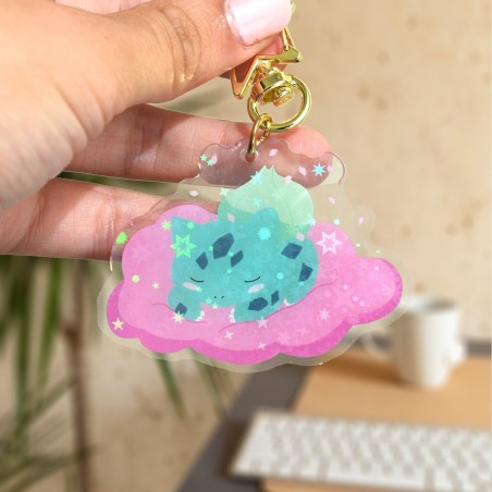 Sleepy Bulbasaur Keychain