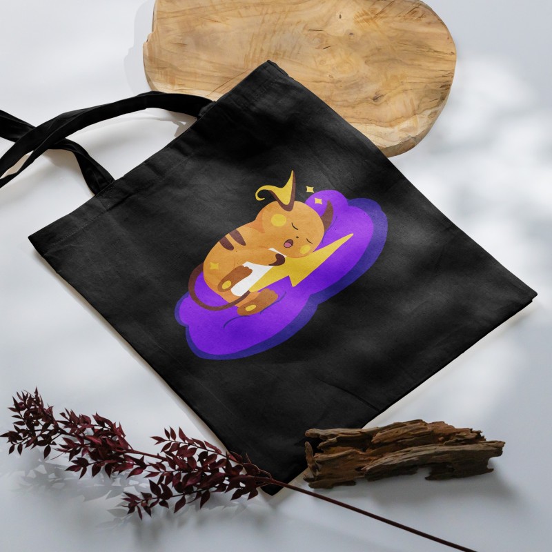 Sleepy Raichu Totebag