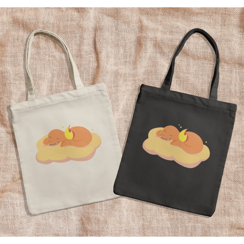 Sleepy Charmander Totebag