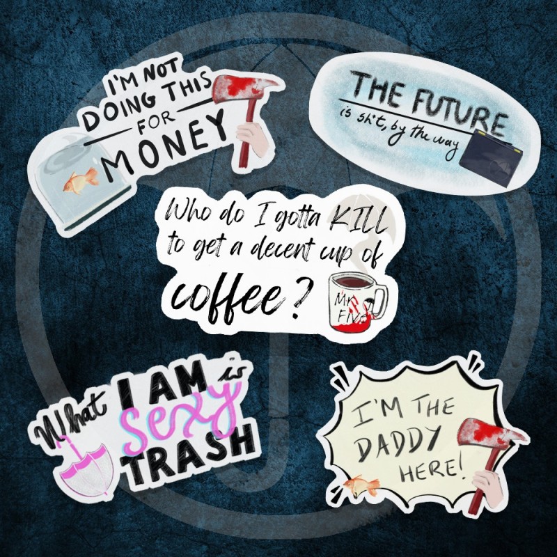 Umbrella Academy Stickers Set
